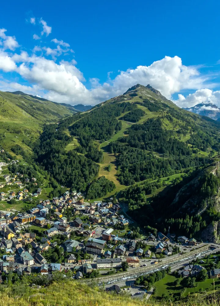 Valloire dorp galibier