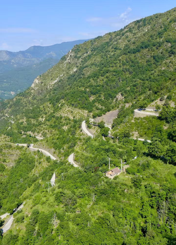 Noordkant van de Col de Turini