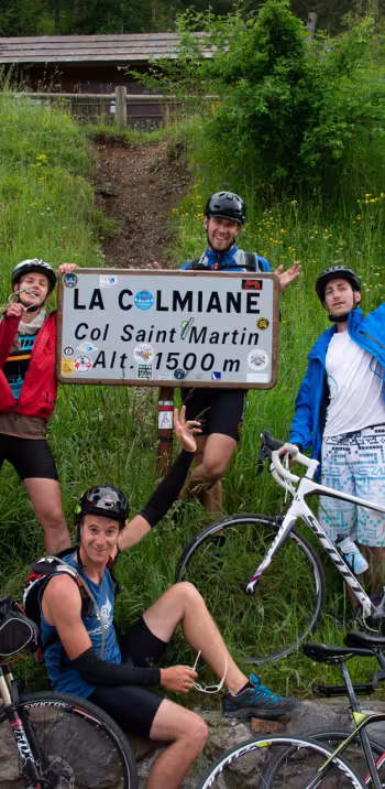 Feest op de Col Saint-Martin pas