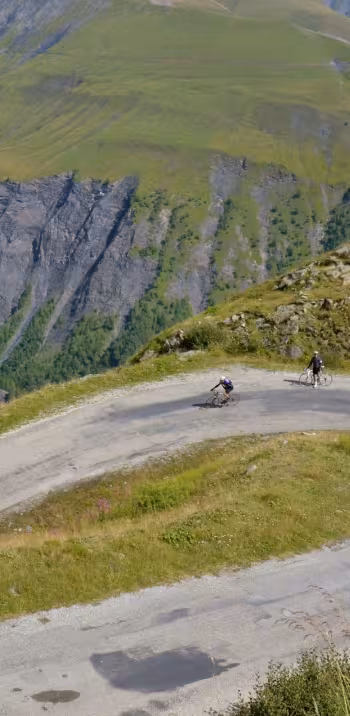 Op de Col de Sarenne tussen Alpe d'Huez en La Grave