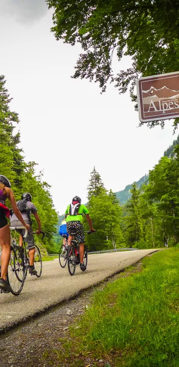 Wegwijzer op de Route des Grandes Alpes