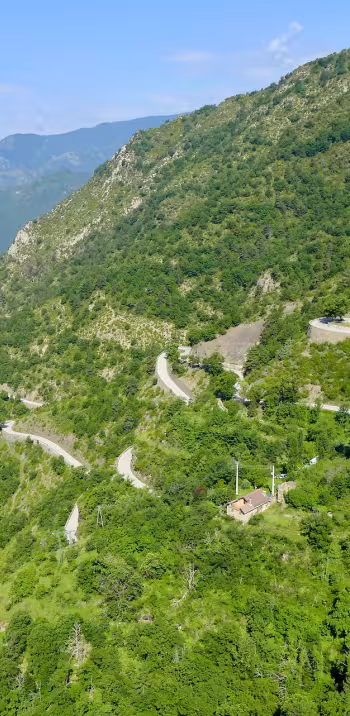 Noordkant van de Col de Turini