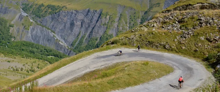 Op de Col de Sarenne tussen Alpe d'Huez en La Grave