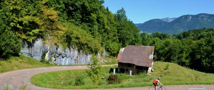 De klim naar de Col du Frêne