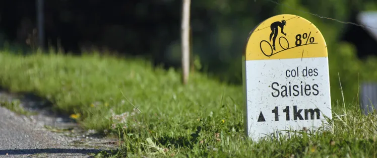 Beklimming van de Col des Saisies vanuit de Val d'Arly