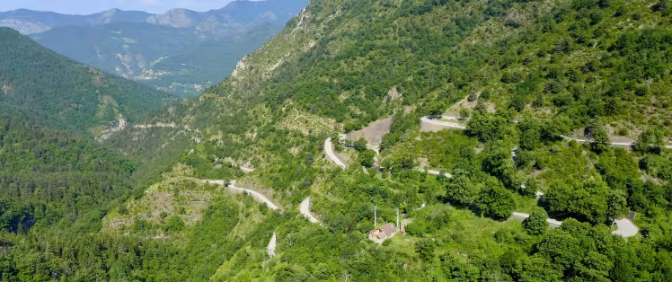Noordkant van de Col de Turini