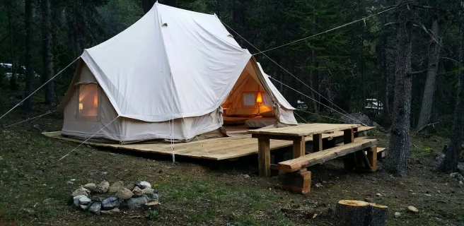 "Glamping " au camping de l'Izoard