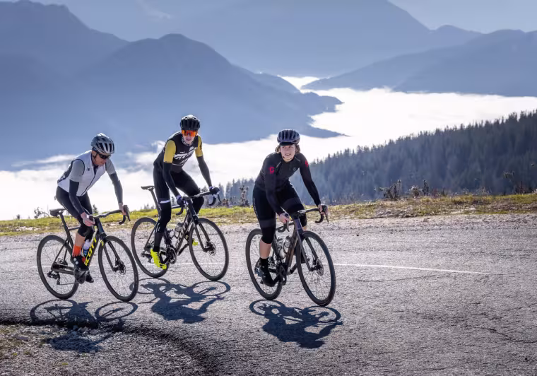fietstocht in semnoz