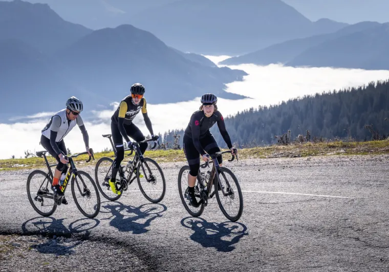 fietstocht in semnoz