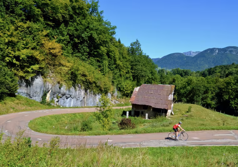 De klim naar de Col du Frêne