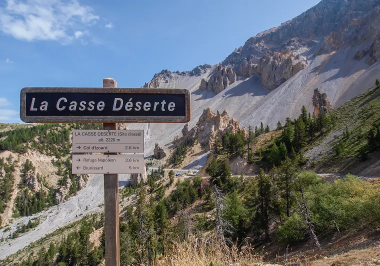 La Casse Déserte, een illustratie van het werk van erosie