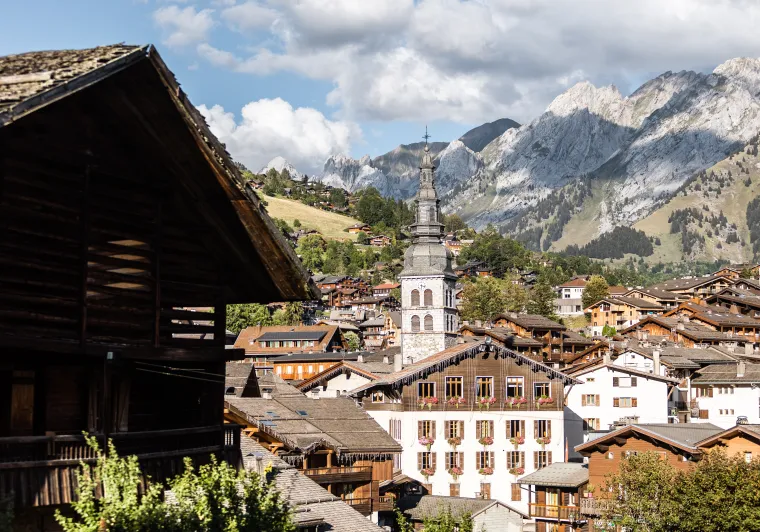 Het dorp La Clusaz