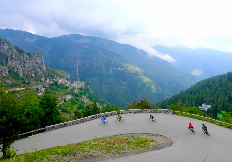 Zuidoostelijke zijde van de Col de la Couillole