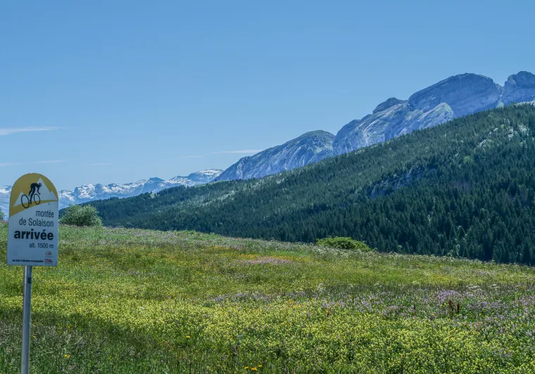 panneau arrivée plateau de solaison 