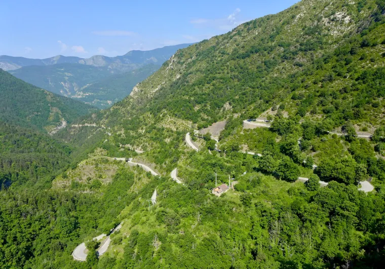 Noordkant van de Col de Turini